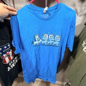 Teeturtle Blue Unicorn Short Sleeve Tee